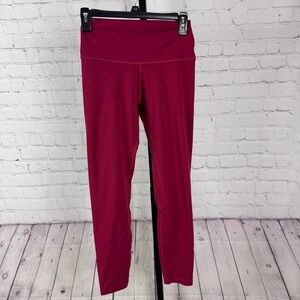 Yunoga Red Workout Yoga Sporty Leggings Size Medium
